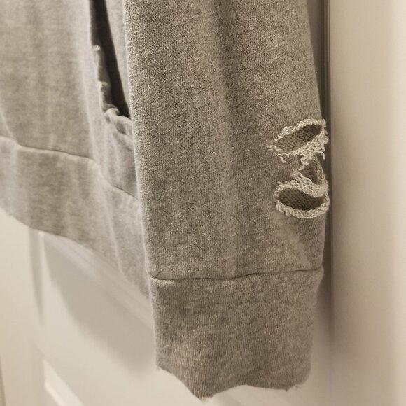 LIKE NEW Women's Chelsea DeBoer XS Distressed Hoodie - Picture 12 of 16